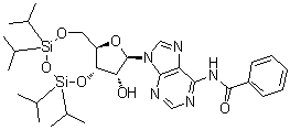N-Benzoyl-3',5'-O-[1,1,3,3-tetrakis(1-methylethyl)-1,3-disiloxanediyl]adenosine molecular structure (CAS 79154-57-7)