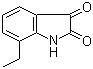 结构式 CAS# 79183-65-6, 7-乙基靛红; 7-乙基-1H-吲哚-2,3-二酮
