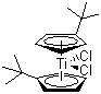 Bis(tert-butylcyclopentadienyl)titanium dichloride molecular structure (CAS 79269-71-9)