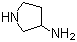 structure of CAS# 79286-79-6, 3-Aminopyrrolidine