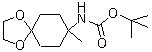 tert-Butyl (8-methyl-1,4-dioxaspiro[4.5]decan-8-yl)carbamate molecular structure (CAS 792913-82-7)