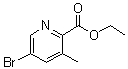 Ethyl 5-bromo-3-methylpyridine-2-carboxylate molecular structure (CAS 794592-13-5)