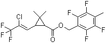 Tefluthrin molecular structure (CAS 79538-32-2)