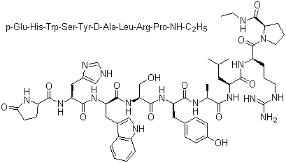 结构式 CAS# 79561-22-1, 阿拉瑞林; 丙氨瑞林