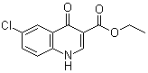 6-Chloro-1,4-dihydro-4-oxo-3-quinolinecarboxylic acid ethyl ester molecular structure (CAS 79607-22-0)