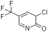 3-Chloro-5-(trifluoromethyl)-2(3H)-pyridinone molecular structure (CAS 79623-37-3)