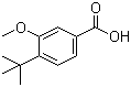 structure of CAS# 79822-46-1, 4-tert-Butyl-3-methoxybenzoic acid;3-Methoxy-4-tert-butylbenozic acid