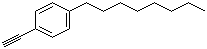 structure of CAS# 79887-13-1, 4-Octylphenylacetylene;1-Ethynyl-4-octyl-benzene
