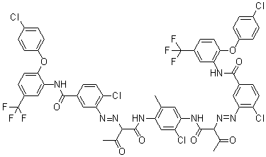 颜料黄 128分子结构 (CAS 79953-85-8)