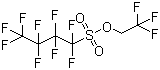 structure of CAS# 79963-95-4, 2,2,2-Trifluoroethyl perfluorobutylsulfonate;1,1,2,2,3,3,4,4,4-Nonafluorobutane-1-sulfonic acid 2,2,2-trifluoroethyl ester