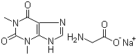Sodium theophylline glycinate molecular structure (CAS 8000-10-0)