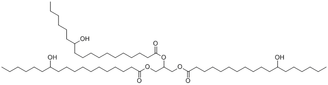结构式 CAS# 8001-78-3, 氢化蓖麻油