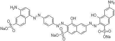 直接黑 80分子结构 (CAS 8003-69-8)