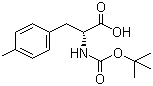 structure of CAS# 80102-27-8, Boc-4-Methyl-D-phenylalanine;Boc-p-Me-D-Phe-OH; Boc-D-Phe(4-Me)-OH; Boc-D-4-Methylphe; tert-Butoxycarbonyl-D-4-methylphenylalanine