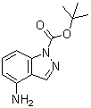 structure of CAS# 801315-74-2, tert-Butyl 4-amino-1H-indazole-1-carboxylate;1,1-Dimethylethyl 4-amino-1H-indazole-1-carboxylate