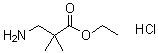 结构式 CAS# 80253-38-9, 3-氨基-2,2-二甲基丙酸乙酯盐酸盐