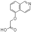 structure of CAS# 80278-25-7, 5-Isoquinolyloxyacetic acid;5-Isoquinolinyloxyacetic acid