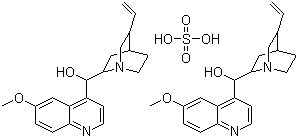 奎宁硫酸盐分子结构 (CAS 804-63-7)