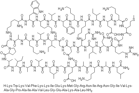 Cecropin B molecular structure (CAS 80451-05-4)