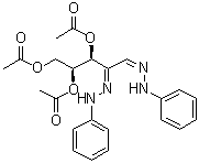 L-threo-Pentos-2-ulose bis(phenylhydrazone) 3,4,5-triacetate molecular structure (CAS 80496-85-1)