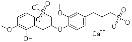 木质素磺酸钙分子结构 (CAS 8061-52-7)