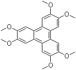 2,3,6,7,10,11-Hexamethoxytriphenylene molecular structure (CAS 808-57-1)