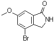 structure of CAS# 808127-75-5, 4-Bromo-2,3-dihydro-6-methoxy-1H-isoindol-1-one