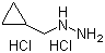(环丙基甲基)肼盐酸盐分子结构 (CAS 809282-61-9)