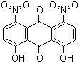 structure of CAS# 81-55-0, 1,8-Dihydroxy-4,5-dinitroanthraquinone;1,8-Dihydroxy-4,5-dinitroanthracene-9,10-dione