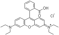 Rhodamine B molecular structure (CAS 81-88-9)