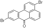 结构式 CAS# 81-98-1, 3,9-二溴苯并蒽酮; 3,9-二溴-7H-苯并[de]蒽-7-酮