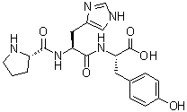 结构式 CAS# 81075-04-9, L-脯氨酰-L-组氨酰-L-酪氨酸