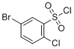 5-Bromo-2-chlorobenzene-1-sulfonyl chloride molecular structure (CAS 81226-68-8)