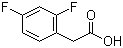 structure of CAS# 81228-09-3, 2,4-Difluorophenylacetic acid
