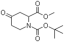 4-Oxo-1,2-piperidinedicarboxylic acid 1-(tert-butyl) 2-methyl ester molecular structure (CAS 81357-18-8)