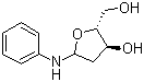 2-Deoxy-N-phenyl-D-erytho-pentofuranosylamine molecular structure (CAS 81366-70-3)