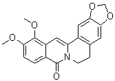 5,6-Dihydro-11,12-dimethoxy-8H-benzo[g]-1,3-benzodioxolo[5,6-a]quinolizin-8-one molecular structure (CAS 81397-08-2)