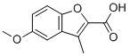 structure of CAS# 81718-77-6, 5-Methoxy-3-methyl-benzofuran-2-carboxylic acid