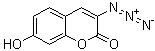 结构式 CAS# 817638-68-9, 3-叠氮基-7-羟基香豆素