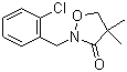 structure of CAS# 81777-89-1, Clomazone;2-(2-Chlorobenzyl)-4,4-dimethyl-1,2-oxazolidin-3-one; 2-[(2-Chlorophenyl)methyl]-4,4-dimethyl-3-isoxazolidinone