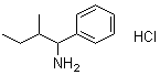 alpha-(1-Methylpropyl)benzenemethanamine hydrochloride molecular structure (CAS 81880-29-7)
