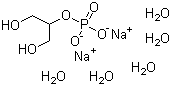 structure of CAS# 819-83-0, Disodium beta-glycerophosphate pentahydrate;beta-Glycerophosphoric acid disodium salt pentahydrate