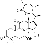 Ganoderic acid A molecular structure (CAS 81907-62-2)