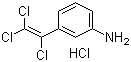 3-(Trichloroethenyl)benzenamine hydrochloride molecular structure (CAS 81972-27-2)