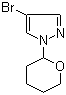 structure of CAS# 82099-98-7, 4-Bromo-1-(tetrahydro-2H-pyran-2-yl)-1H-pyrazole