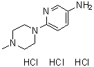 6-(4-Methyl-1-piperazinyl)-3-pyridinamine trihydrochloride molecular structure (CAS 82205-57-0)