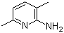 结构式 CAS# 823-61-0, 3,6-二甲基吡啶-2-胺