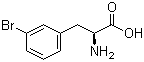 结构式 CAS# 82311-69-1, L-3-溴苯丙氨酸