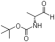 structure of CAS# 82353-56-8, (R)-2-(tert-Butoxycarbonylamino)propanal;((R)-1-Methyl-2-oxo-ethyl)carbamic acid tert-butyl ester; (R)-2-(tert-Butoxycarbonylamino)propionaldehyde; N-tert-Butoxycarbonyl-D-alaninal
