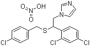 Sulconazole nitrate molecular structure (CAS 82382-23-8)